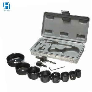 11piece woodworking with Box Hole Saw Kit Set Drywall Hole Opener Ceiling