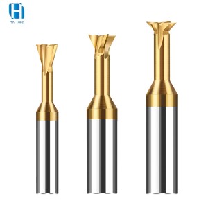 Carbide 4 Blades Dovetail Sharp Endmill Cutter Dovetail Groove Milling Cutter Cutting Tool
