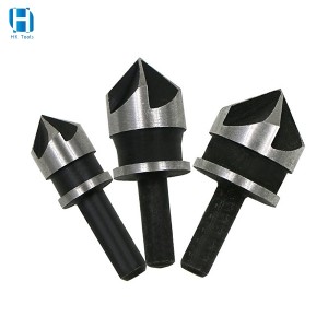 3pcs 90 Degrees Hex Shank 5 Flutes Deburring Hole Cutter Chamfering Tool Countersink Drill Set