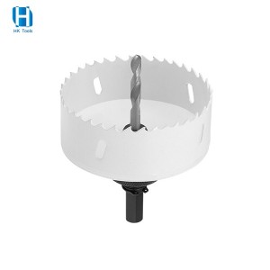 Bi-Metal Hole Saw 3-5/8″ (92mm) With 7/16″ Arbor Drill Bit Adapter For Wood PVC