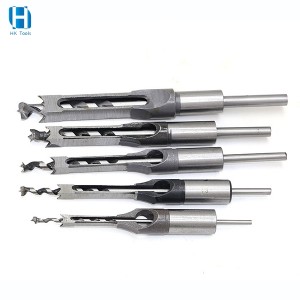 Woodworking Square Hole Drill Bit Auger Mortising Chisel Drill