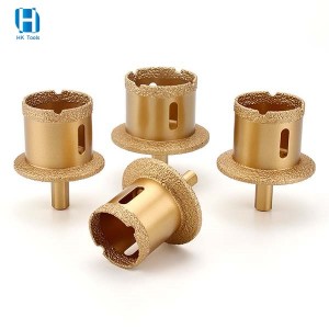 Vacuum Brazed Diamond Hole Saw Drill Core Bits For Marble Tiles Porcelain Washbasin Hole Opener