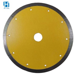 115 mm Continuous Rim Diamond Saw Blade Circular Cutting Disc With Laser Slot