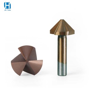 M35 3 Flutes HSS Cobalt Countersink Drill Bit 90 Degree For Deburring Chamfering