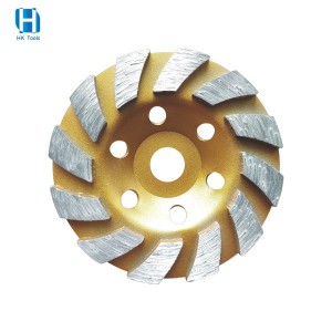 Factory Wholesale 100mm 125mm 180mm Diamond Grinding Cup Wheel For Granite Stone Polishing