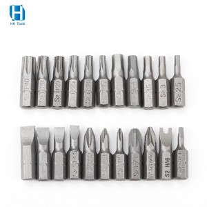 1/4″ 6.35mm Hex Shank Insert 25mm S2 Magnetic Screwdriver Bits