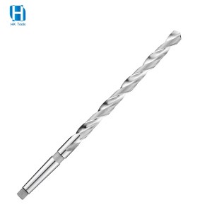 HSS Extra Long Taper Shank Twist Drill Bits Roll Forged For Steel
