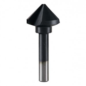 90 Degree AlTiN Coated Chamfer Countersink Drill Bit 3 Flutes For Deburring Reaming Chamfering