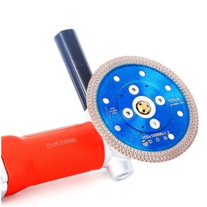 Diamond Saw Blade With Flange 5/8″-11 Hot Pressed Cutting Disc For Porcelain Tile