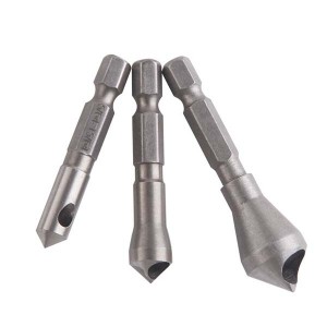 3PCS Zero-flute Hexagonal Shank Countersink Drill Bit Set For Woodworking Hole Opener