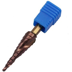 M35 Hex Shank HSS Cobalt Containing Step Drill Bit 3-13mm Spiral Flute For Metal