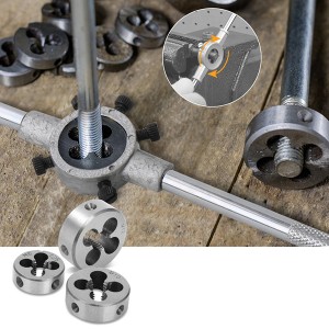 44PCS Metric Taps & Dies Kit For Thread Tapping And Cutting In Plastic Box