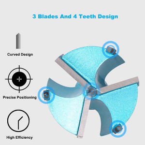 1pcs 25-60mm 3 Blades Forstner Drill Bit Woodworking tools Hinge Boring drill bits Tungsten Carbide Cutter