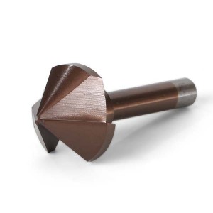 M35 3 Flutes HSS Cobalt Countersink Drill Bit 90 Degree For Deburring Chamfering