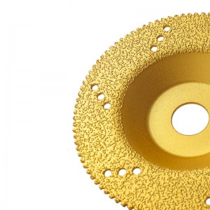 100mm Vacuum Brazed Abrasive Diamond Cup Cutting Grinding Wheel Disc for Quartz Marble Granite Tile