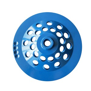 7Inch Diamond Cup Wheel 24 Segments Turbo Row For Granite Marble Concrete
