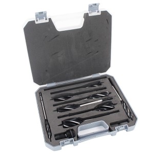 11PCS Woodworking Auger Drill Bits Set 4Flutes Hex Shank