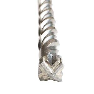 SDS Max Hammer Drill Bits 280-400mm Five Pits Cross Tips For Concrete Masonry