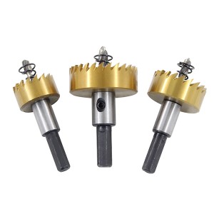 HSS Hole Saw Titanium Plating For Alloy Stainless Metal
