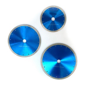 Hot Pressed Diamond Saw Blade Turbo Rim 180mm For Granite Marble