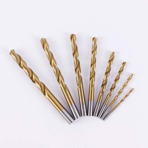 8PC HSS Titanium Coated Twist Drill Bit Set 3-10mm With Plastic Box