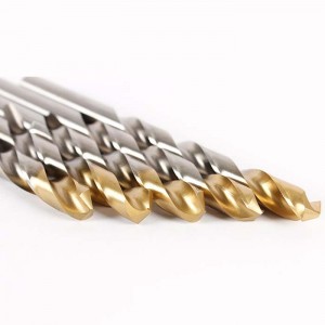 Manufacturer DIN338 HSS Twist Drill Bit TiN-Tipped Coated With Factory Price For Metal Drilling