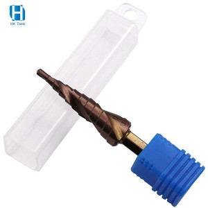 M35 Hex Shank HSS Cobalt Containing Step Drill Bit 3-13mm Spiral Flute For Metal
