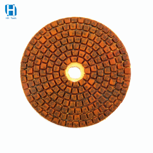 4 Inch Diamond Hybrid Pads Resin Flexible Grinding Polishing Pad For Floor Polisher