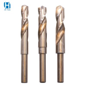 HSS6542 Fully Ground Cobalt 1/2 Reduced Shank Twist Drill Bits For Stainless Steel