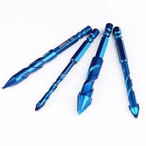 Tilted Eccentric Drill Bits Hex Shank Triangular Drill Bit Ceramic Glass Common Brick