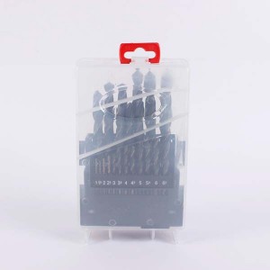 25PCS 1-13mm HSS Straight Shank Drill Bit Set With Plastic Box For Metal
