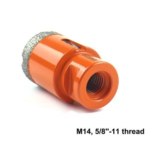 Vacuum Brazed M14 Diamond Hole Saw 6-100mm For Marble Concrete Masonry Cutting