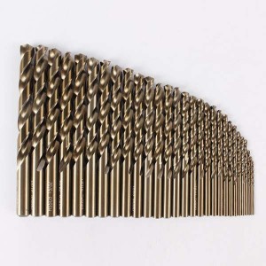 29PCS Inch Sizes HSS-Co Twist Drill Bits Set With Metal Box For Stainless Steel