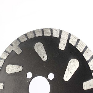 Water Drop Hot Press Turbo Rim Diamond Saw Blade For Marble Cutting