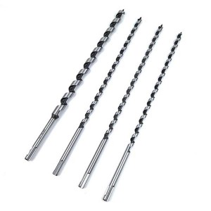 High Carbon Steel SDS Plus Shank Auger Drill Bit For Wood Deep Smooth Clean Hole Drilling