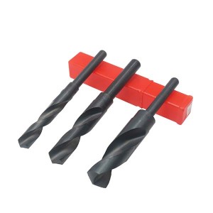High Speed Steel Black 1/2″Reduced Shank Twist Drill Bit For Metal Wood