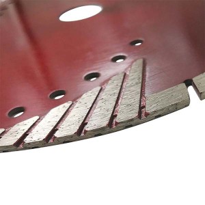 180mm Diamond Turbo Circular Saw Blade With Protective Teeth For Granite