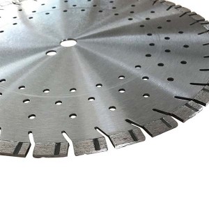 350mm Laser Welded Short Segment Teeth Diamond Saw Blade For Concrete