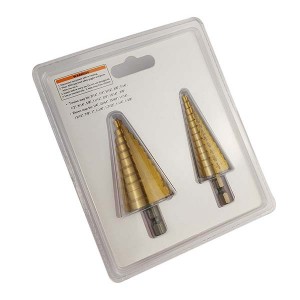 DIY Customized HSS Step Drill Bit Set 2PC Inch Size 3/16″-7/8″ 1/4″-1-3/8″ Multi-purpose Pagoda Drill