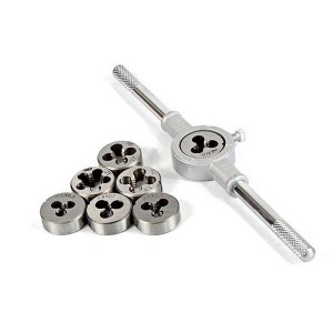 Customized 8PCS M3~M12 Hand Tapping Die Set Screw Taps Dies Wrench Tap Die Capstan Set Die Set