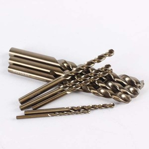 M35 HSS Co Twist Drill Bit Set 8PCS Straight Shank 3-10mm For Metal Drilling