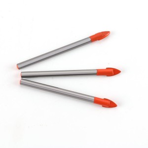 Round Shank Carbide Single Tip Tile Glass Drill Bit For Glass Ceramic Drilling