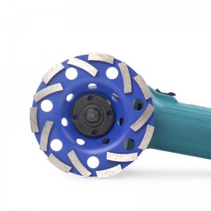 Customized 5 Inch 125mm Diamond Cup Grinding Wheel Heterotype Grinding Discs For Marble Granite Floor