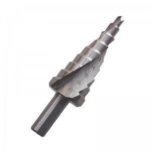 3 Flat Shank Bright Step Drill Bit Cutting Tools for Metal Drilling