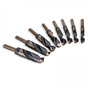 8PCS Inch Size HSS Sliver&Deming1/2″ Reduced Shank Drill Bits Set With Aluminum Box