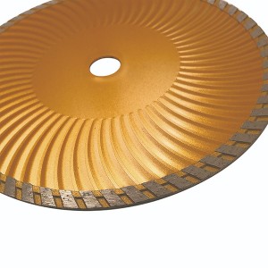 105-230mm Cold Pressed Turbo Wave Diamond Saw Blade For Marble