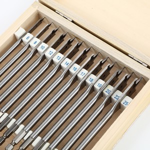 13PCS 6-25mm Wood Spade Drill Bit Set With Wooden Case For DIY Woodworking Carpenters