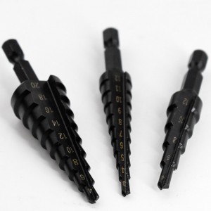 Straight Flute Step Drill Bit Hexagonal Shank For Steel Plate Drilling