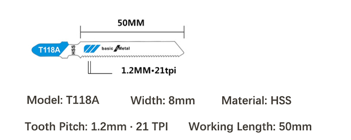 T118A jig saw blade