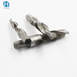 HSS 4341 Spiral Flute taps Hex Shank Combination Drill Tap Bits Set Hand Tools